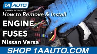 How to Remove Engine Fuses 12-19 Nissan Versa
