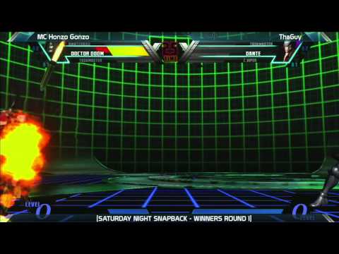 UMVC3: MC Honzo Gonzo vs ThaGuy - Saturday Night Snapback 6.2