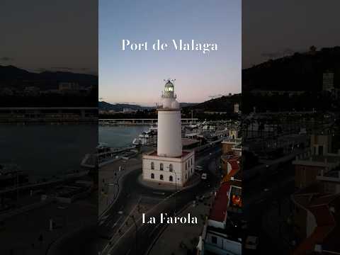 Port of Málaga, Spain - Cinematic Aerial of La Farola #drone
