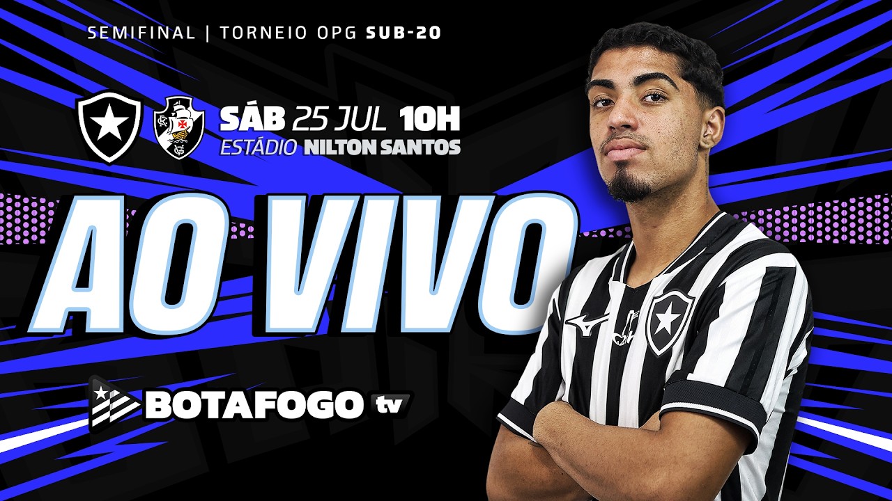 Assista AO VIVO: Botafogo recebe o Vasco no segundo jogo das semifinais do OPG Sub-20