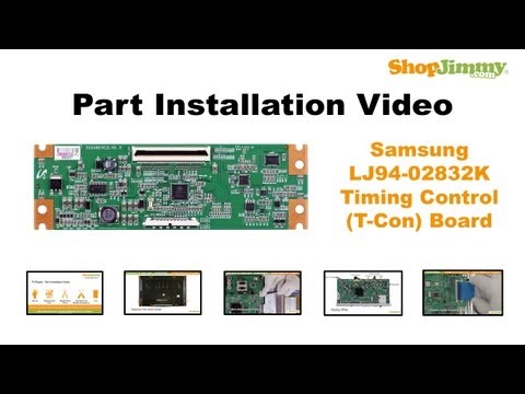 LCD TV Repair Part Number Identification AU Optronics AUO T Con Boards How to Fix LCD TVs