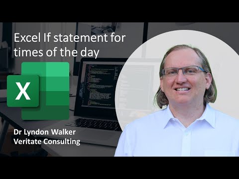 Excel If statement for time of the day