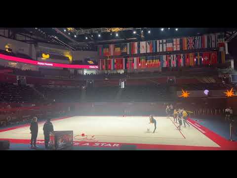 Polina Karika Ball Podium Trainings - European Championships Baku 2023