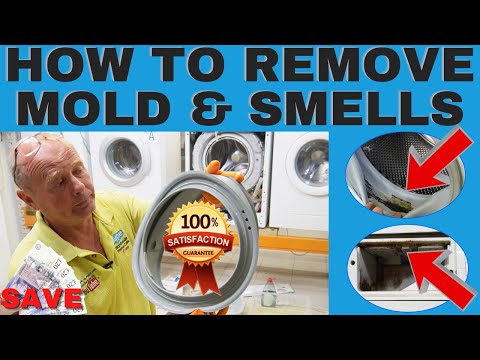 How to clean a seal & drum to remove mold & smells from a washing machine, Guaranteed !