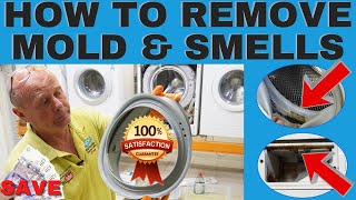 How to clean a seal & drum to remove mold & smells from a washing machine, Guaranteed !
