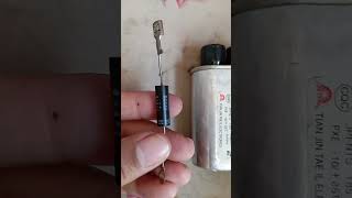 Download lagu Microwave oven capacitor With Diode / High voltage capacitor of Microwave oven mp3