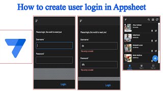 Create a Simple Employees Tracking App With no CODE Part-2 | Create User Login Page