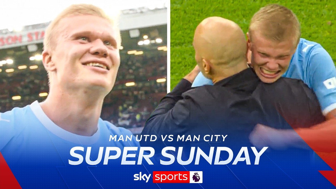 FULL-TIME SCENES at Old Trafford as Man City win the Manchester derby! 🔊