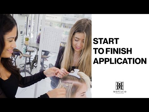 Start to finish Hand-Tied application | Monaco Salon |...