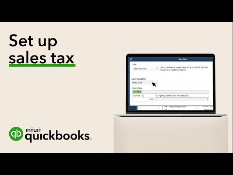 Part of a video titled How to set up sales tax in QuickBooks Desktop - YouTube