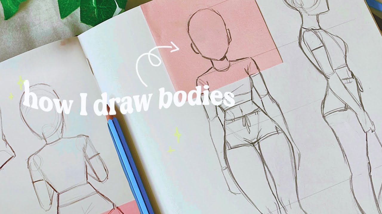 Watch video How I draw bodies 💓 Now How I draw bodies 💓