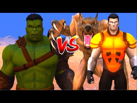 100 HULK vs 1000 Werewolf and 1000 Colossus (Marvel vs Marvel)