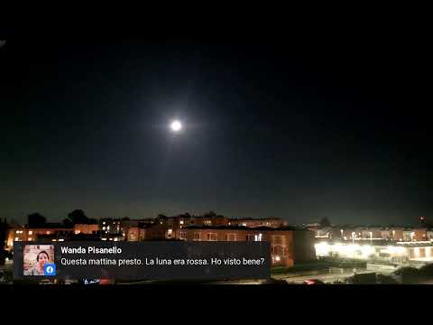 La Luna sorge su Roma