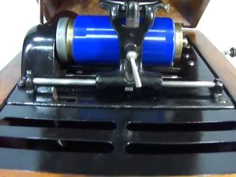 Antique Edison Amberola 30 Cylinder Record Player