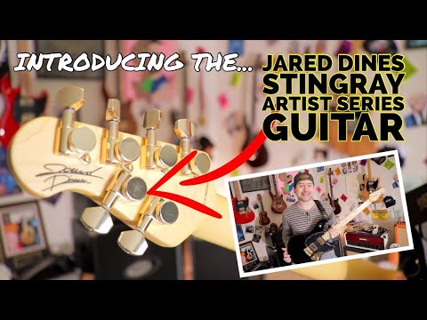 Sterling by Music Man Jared Dines Artist Series StingRay Guitar Black image 9