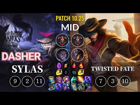 SHG Dasher Sylas vs Twisted Fate Mid - KR Patch 10.25