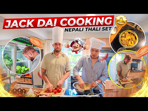 Jack Dai Cooking Neplai Thali Set For My Family ❤️ @JackDaiNepal 