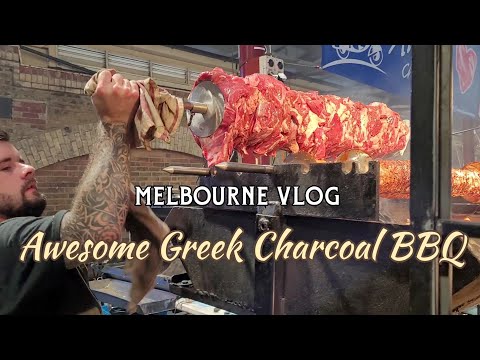 Greek Street Food, Melbourne Australia | Cypriot Charcoal BBQ at Queen Victoria Market
