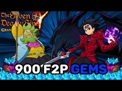 900 Gems on the F2P Account for Zeldris! | Seven Deadly Sins: Grand Cross