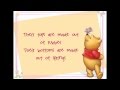 Wonderful Thing About Tiggers Lyrics (Winnie the ...