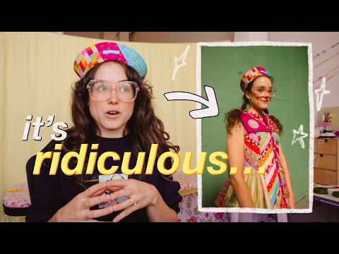 curing my anxiety by sewing a WONDERFULLY SILLY patchwork blouse + matching sailor hat