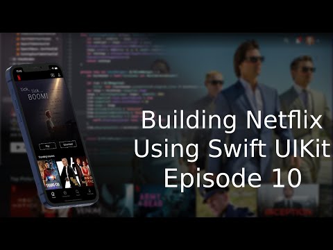 Building Netflix App in Swift 5 and UIKit (Xcode 13, 2021) - Episode 10 Search Results Controller thumbnail