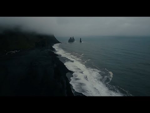 8 Hours of Black Sand Beach Sea Shore Reynisfjara, Iceland With Waves Crashing Sound