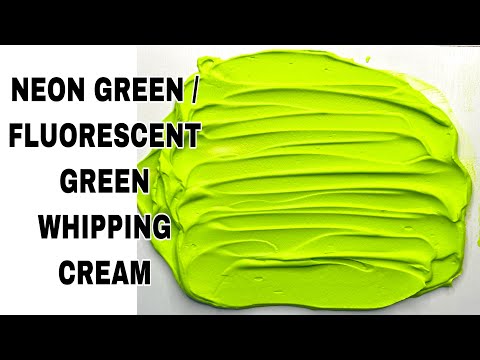 How to get PERFECT NEON GREEN OR FLUORESCENT GREEN WHIPPING CREAM/ Quick and Easy Tip!