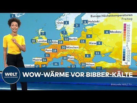 WELT WETTER: Erst Föhnwärme, dann Kältewelle – Schneeflocken schon nächste Woche