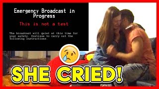 END OF THE WORLD ALIEN INVASION PRANK ON GIRLFIREND (She Cried!)