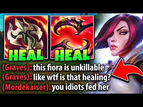 FIORA BUT I GO MID LANE AND TILT THE ENEMY TEAM (UNKILLABLE 1V5 FIORA BUILD)