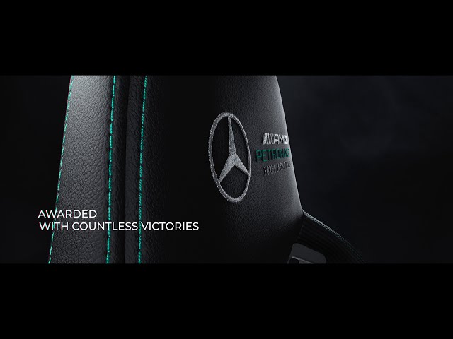 Noblechairs Epic Cuero PU Mercedes-AMG Petronas F1 Team Cadeira Gaming Preta video