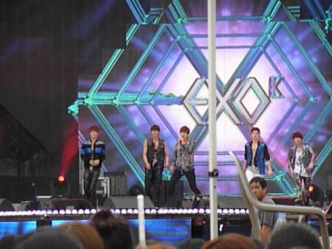 120814 - EXO-K rehearsal (partial) @ Olympic Atheletes Return Kookmin Festival.