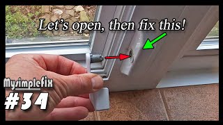 Open a locked casement window, that has a broken lock lever, and fix it! #34