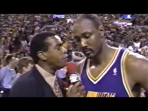 Karl Malone Interview Minutes After Losing 1996 Game 7 of the Western Conference Finals