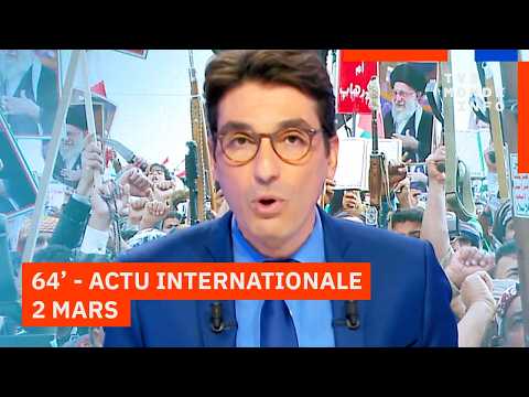 Le 64' - L'actualité internationale du lundi 2 mars 2026 - TV5MONDE