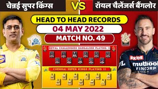 IPL 2022 Match No.49: CSK vs RCB Playing XI | Chennai Super Kings vs Royal Challengers Bangalore
