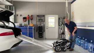 Telescoping Ramp   Electric Mode   How to load in Car