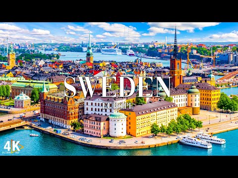 FLYING OVER SWEDEN (4K UHD) I Relaxing Music Along With Beautiful Nature Videos | 4K VIDEO ULTRA HD