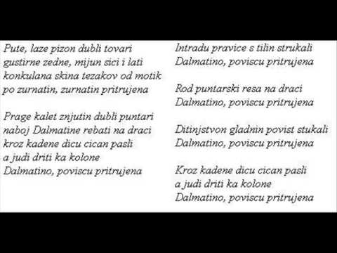 Tedi Spalato - Dalmatino poviscu pritrujena (HQ Audio)