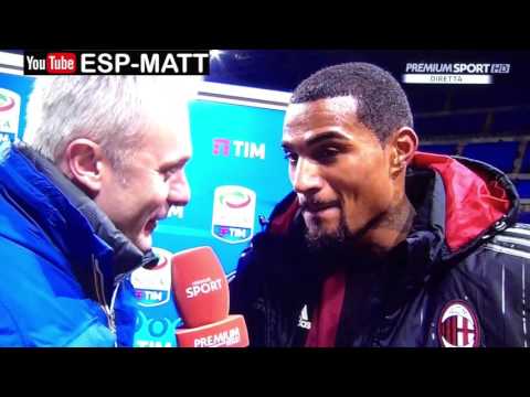 Intervista Boateng Milan-Fiorentina 2-0 17 Gennaio 2016