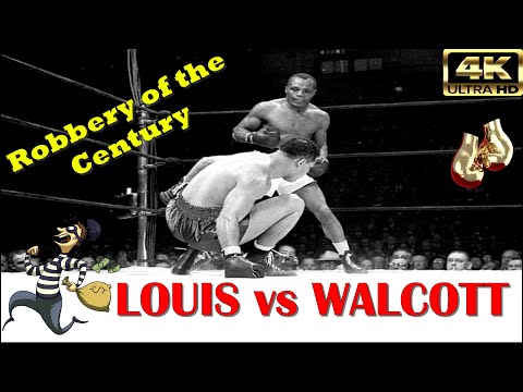 Joe Louis (USA) vs Jersey Joe Walcott (USA) | ROBBERY Fight | 4K Ultra HD