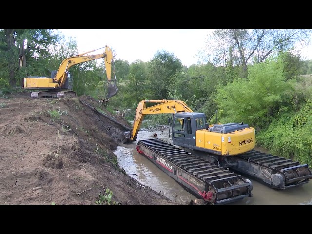 Будет шире, глубже и богата рыбой: в Мамадышском районе ведутся работы по очистке реки Берсут