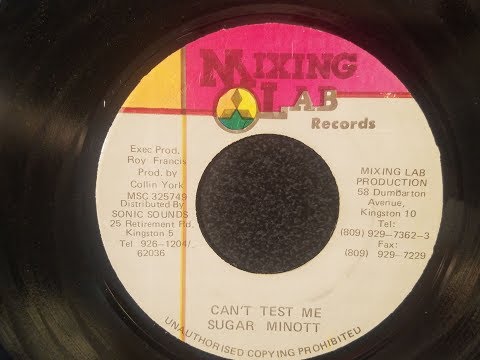 Sugar Minott - Can't Test We - Mixing Lab 7" w/ Version