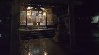 【4K】Backstreets of Japan at night - 3 - Heavy rain