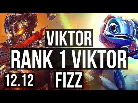 VIKTOR vs FIZZ (MID) | Rank 1 Viktor, 8/2/11, Dominating, Rank 19 | TR Challenger | 12.12