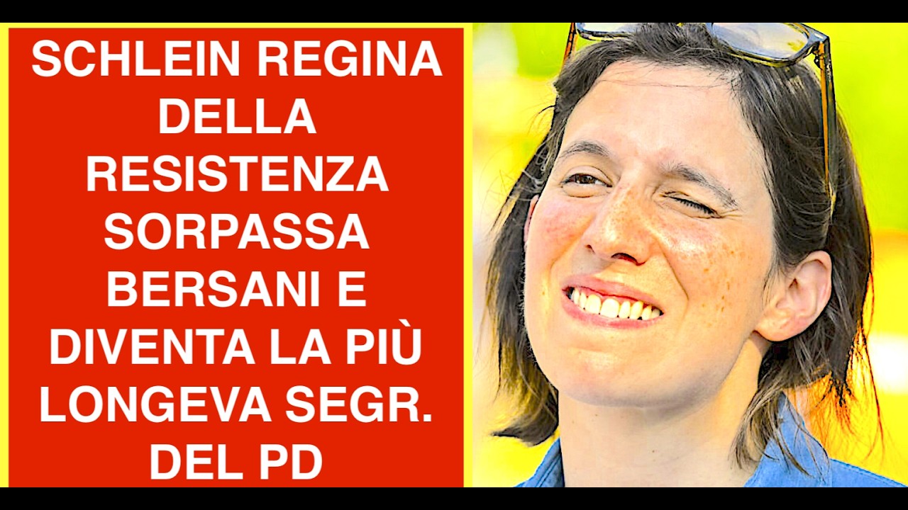 SCHLEIN REGINA DELLA RESISTENZA SORPASSA BERSANI E DIVENTA LA PIÙ LONGEVA SEGR. DEL PD