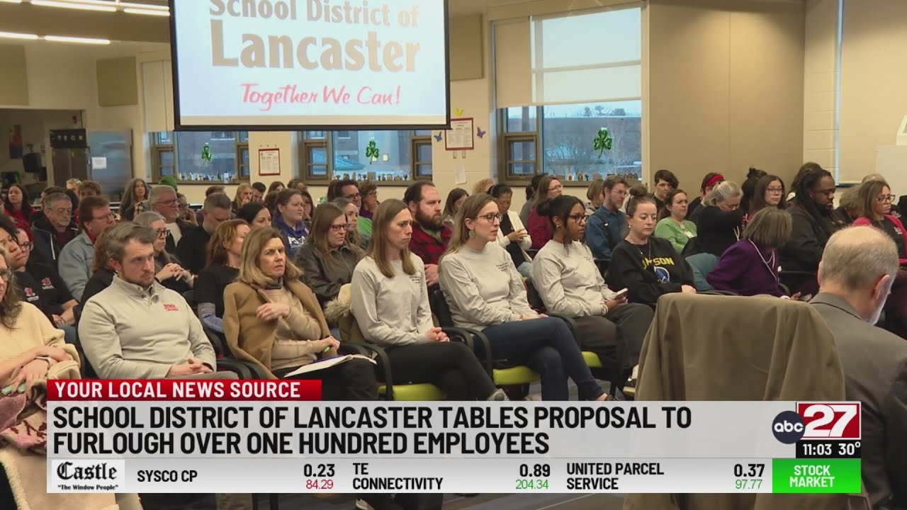 School District of Lancaster tables proposal to furlough 109 employees