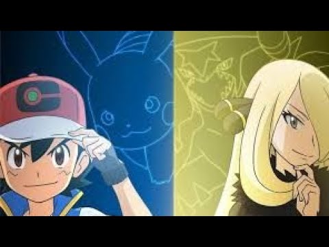 Ash Pikachu Vs Cynthia Gastrodon | Pokemon Journeys Episode 123
