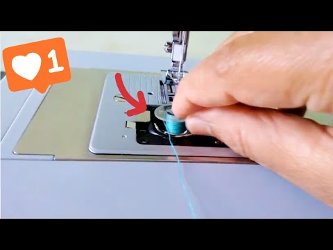 Part of a video titled VEJA Como é SIMPLES colocar A BOBINA na maquina ... - YouTube